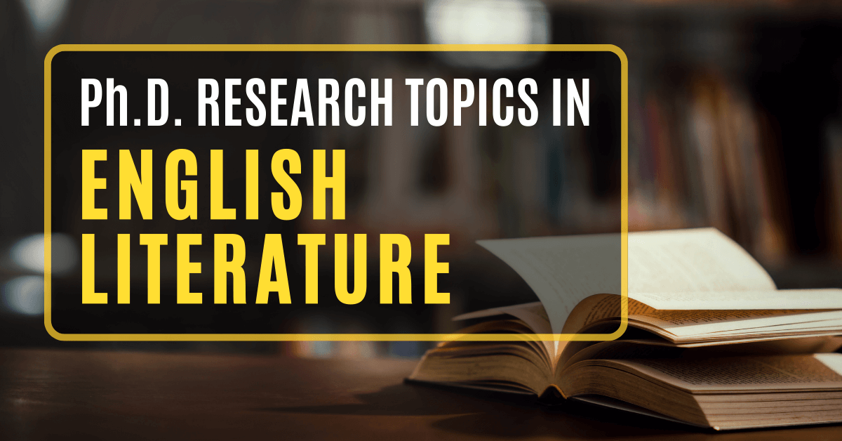 recent phd topics in english literature