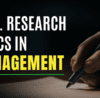 PhD research topics in management