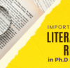 Importance of Literature Review in PhD Research