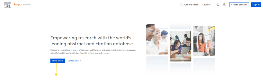 Step II SCOPUS HOME PAGE