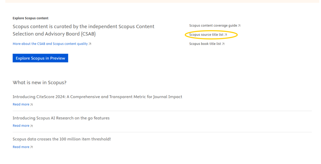 Step III SCOPUS SOURCE LIST