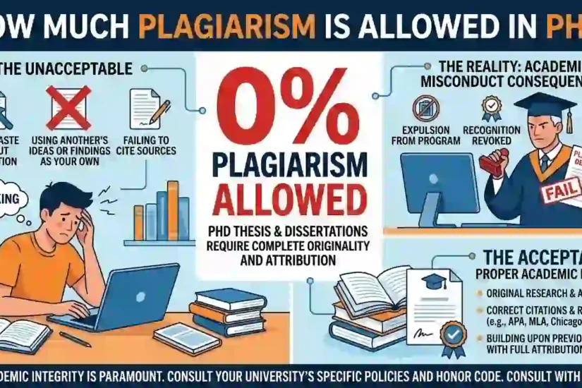 how much plagiarism is allowed in phd
