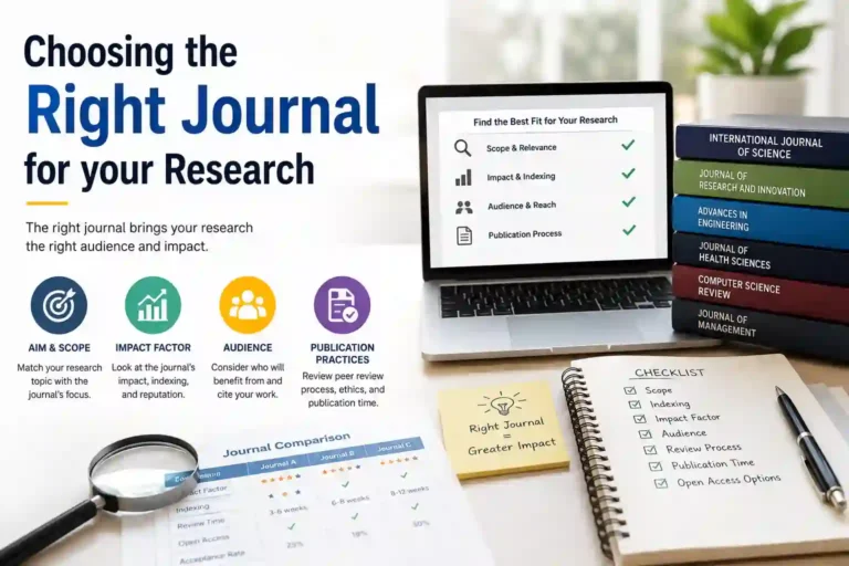 Choosing the right journal for your research
