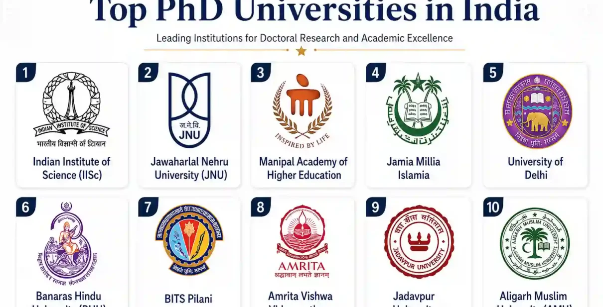 Top PhD Universities in India