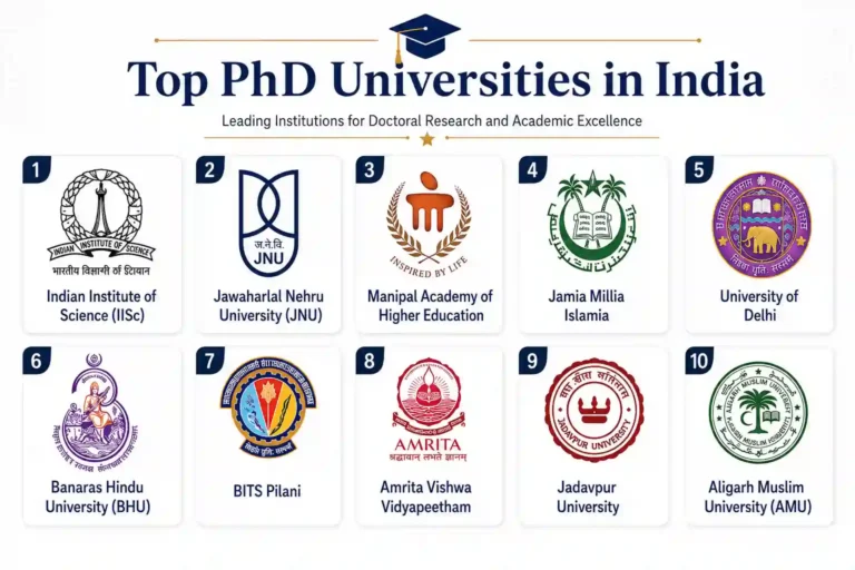 Top PhD Universities in India