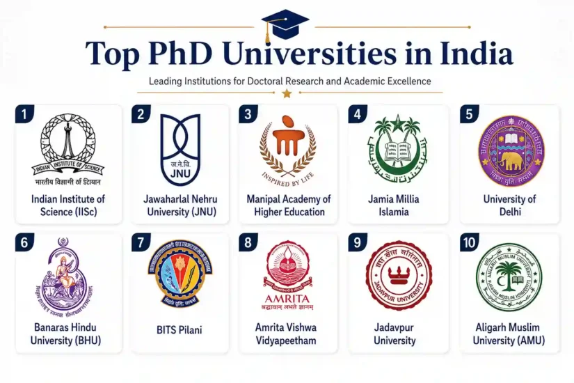 Top PhD Universities in India