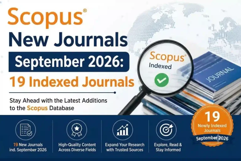 Scopus New Journals September 2026 5 Scopus New Journals September 2026