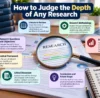 How to Judge the Depth of Any Research