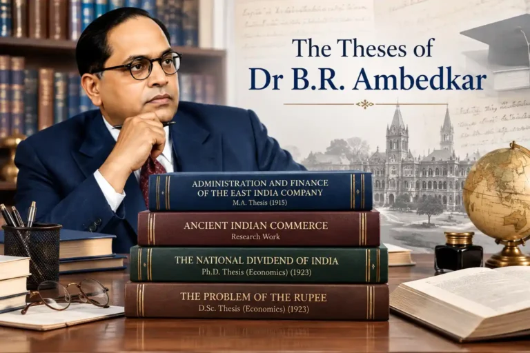 thesis of Dr. Br Ambedkar