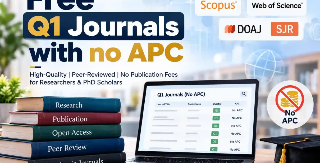 Free Q1 Journals with No APC