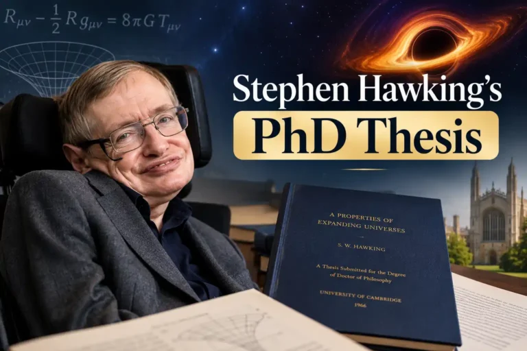 Stephen Hawking's PhD Thesis 1 Stephen Hawking's PhD Thesis